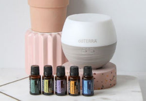 Doterra Emotional Wellness Starter Pack Kit of 5 Oils + Diffuser + Free Post